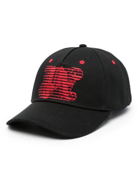 Racing monogram-embroidered baseball cap by PALM ANGELS