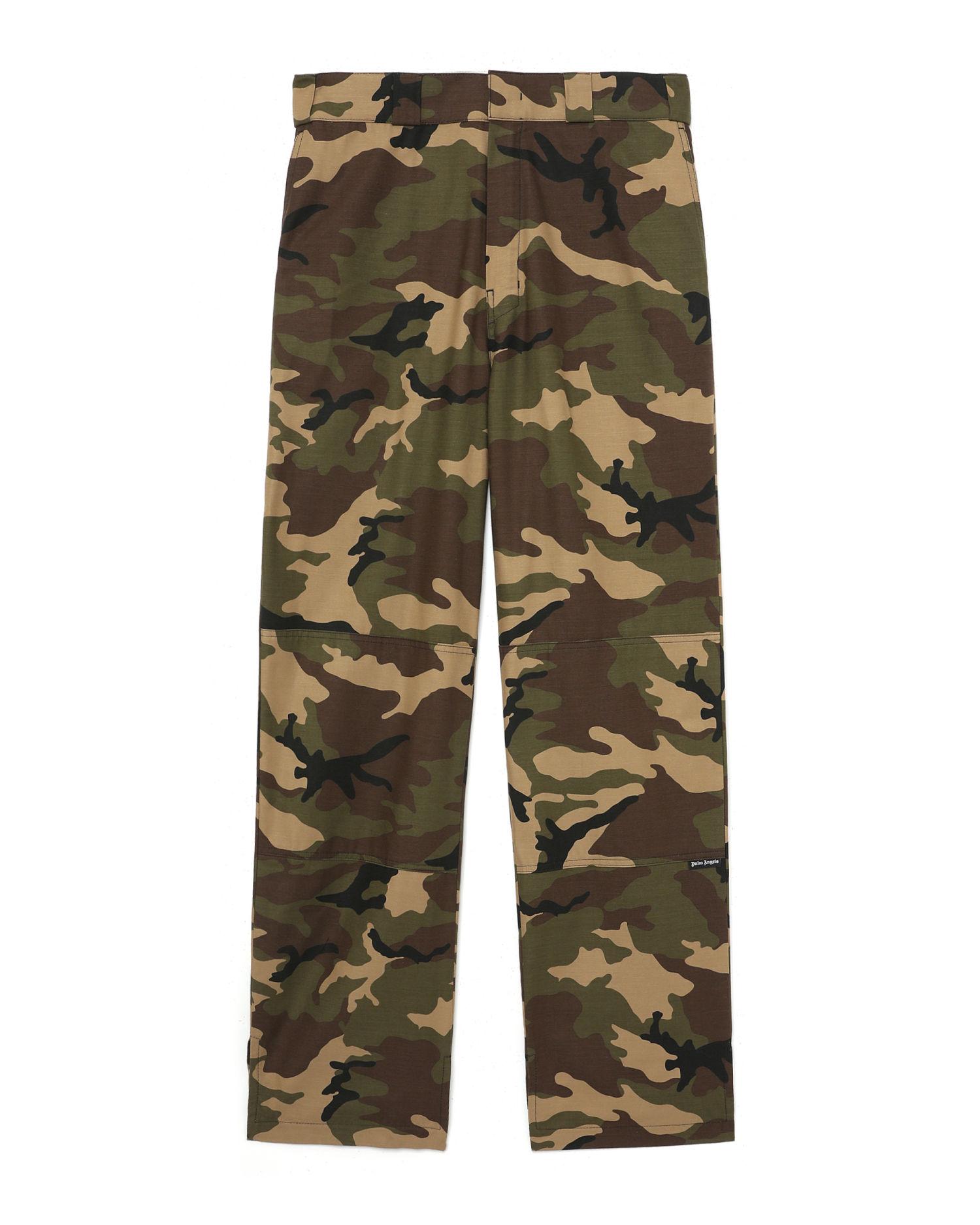 Sartorial waistband camo work pants by PALM ANGELS