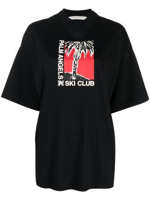 Ski Club cotton T-shirt by PALM ANGELS