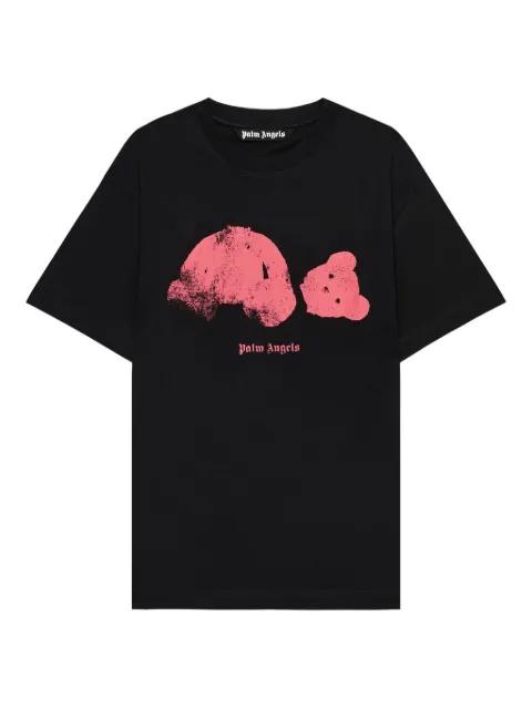 Spray Broken Bear T-shirt by PALM ANGELS Spray Broken Bear T-shirt by PALM ANGELS