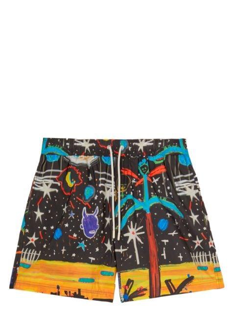 Starry Night drawstring swim shorts by PALM ANGELS