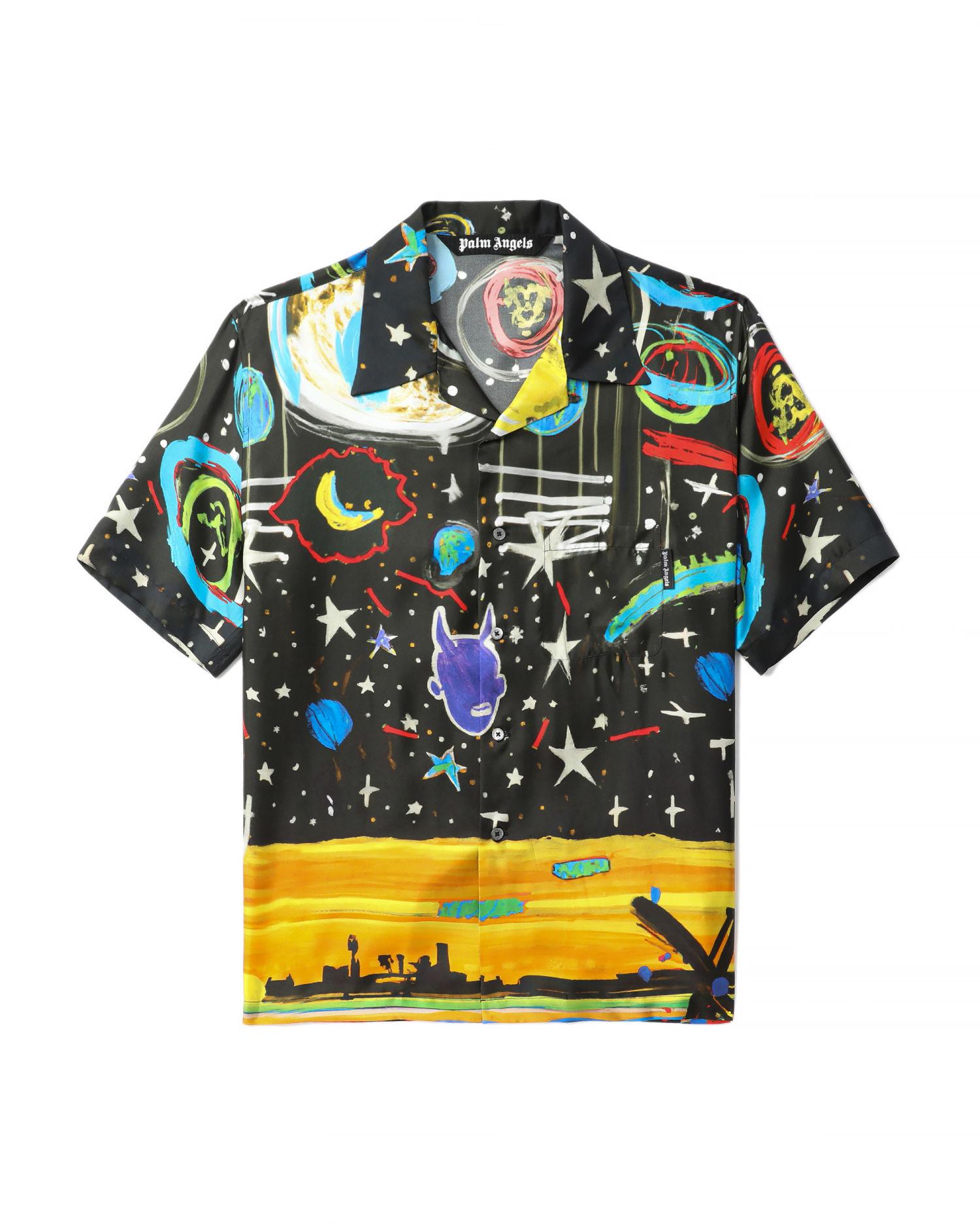 Starry night bowling shirt by PALM ANGELS