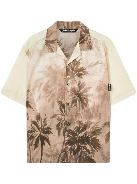 Sunset Palms Bowling shirt by PALM ANGELS