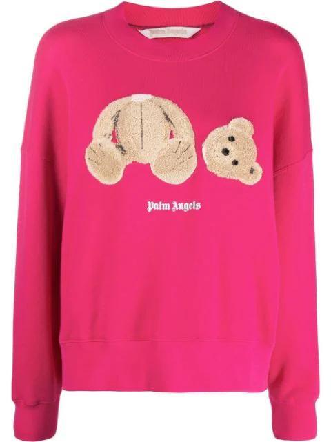 Teddy Bear print sweatshirt by PALM ANGELS