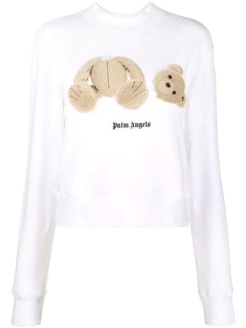 Teddy Bear-print sweatshirt by PALM ANGELS