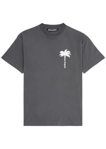 The Palm logo-print cotton T-shirt by PALM ANGELS