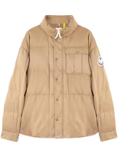 x Moncler logo-appliqué puffer jacket by PALM ANGELS X MONCLER