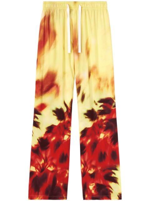 abstract-print track pants by PALM ANGELS