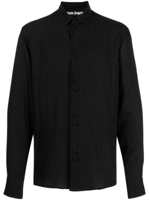 all-over monogram shirt by PALM ANGELS