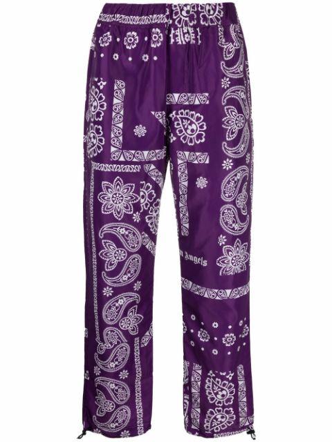 bandana-print logo trousers by PALM ANGELS