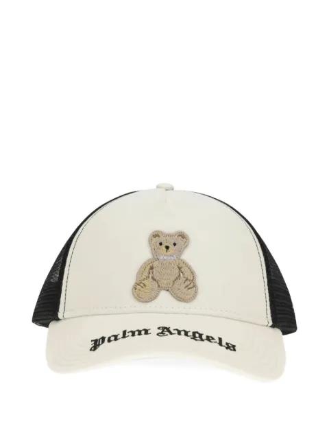 bear-appliqué trucker cap by PALM ANGELS