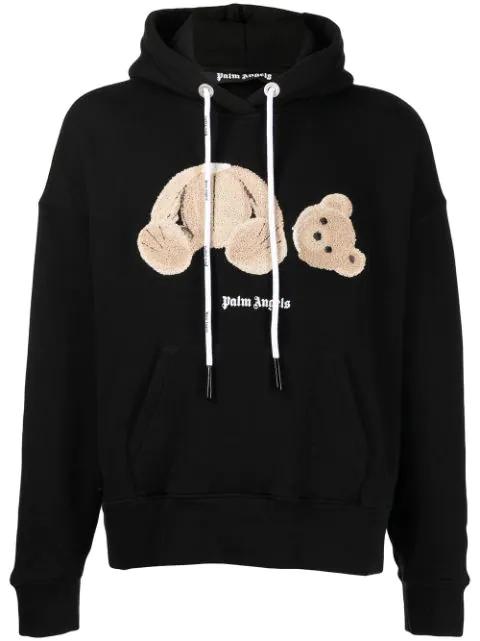 bear motif hoodie by PALM ANGELS