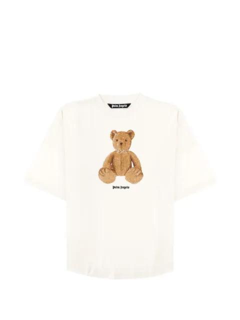 bear-print T-shirt by PALM ANGELS