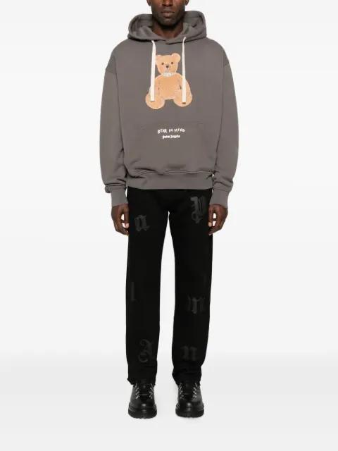bear-print hoodie by PALM ANGELS