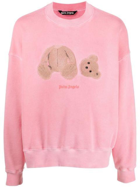 bear-print sweatshirt by PALM ANGELS