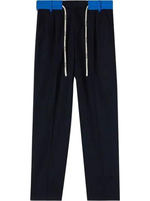 belted track pants by PALM ANGELS