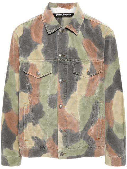 camouflage-pattern denim jacket by PALM ANGELS