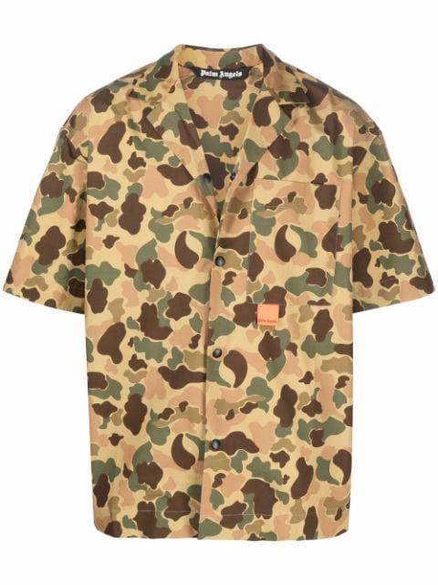 camouflage-print short-sleeve shirt by PALM ANGELS
