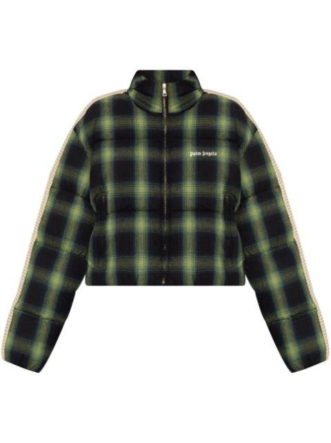 check-pattern puffer jacket by PALM ANGELS