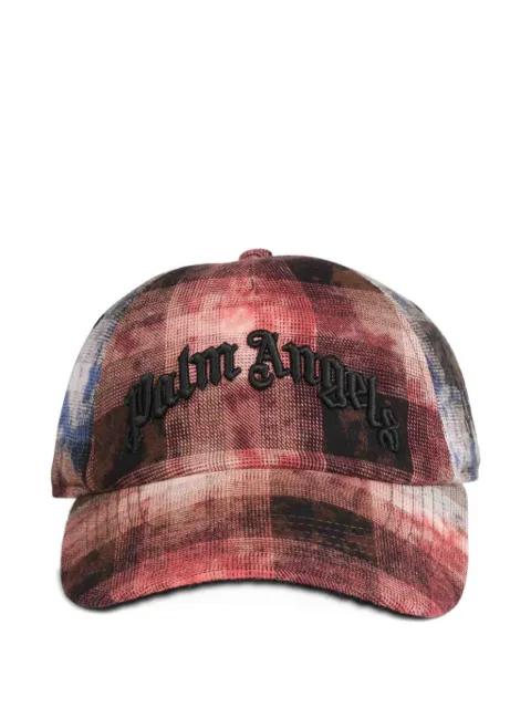 check-print baseball cap by PALM ANGELS
