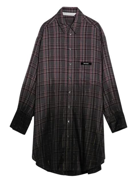 checked dress by PALM ANGELS