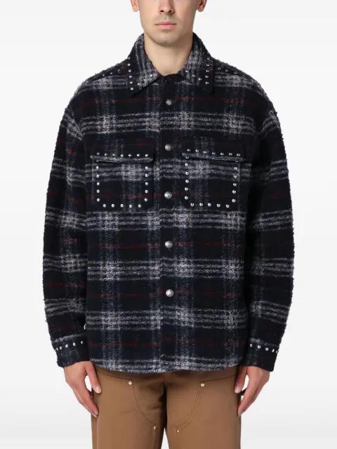 checked shirt jacket by PALM ANGELS