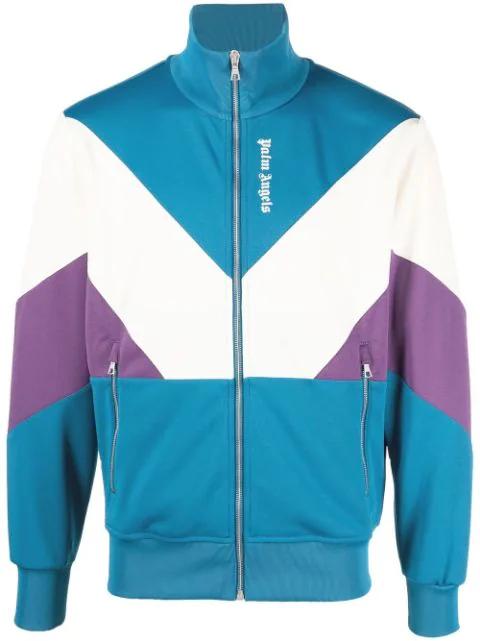 colour-block track jacket by PALM ANGELS