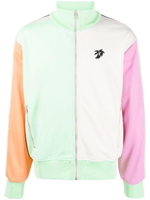 colourblock logo-print track jacket by PALM ANGELS
