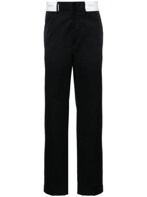 contrasting-waistband tapered trousers by PALM ANGELS
