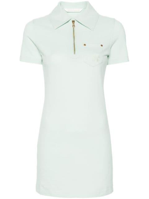 cotton piqué polo dress by PALM ANGELS
