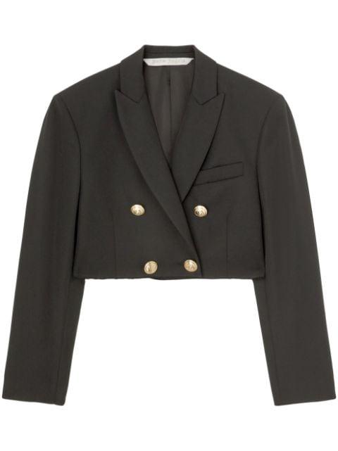 cropped double-breasted blazer by PALM ANGELS
