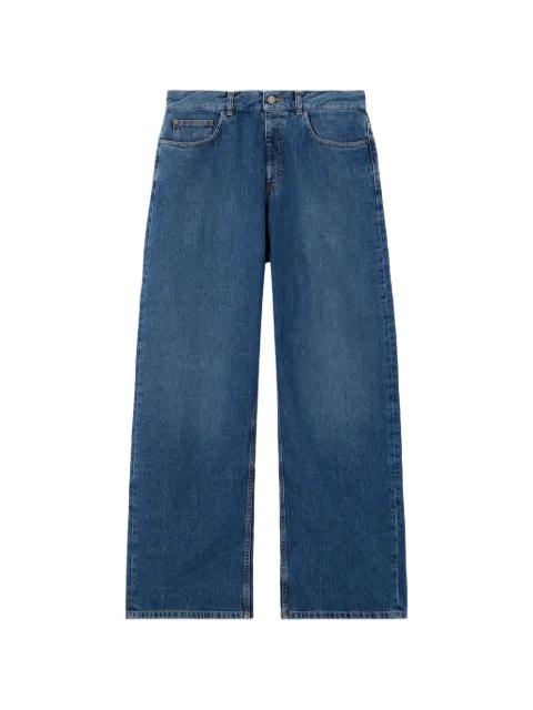 curved logo denim jeans by PALM ANGELS