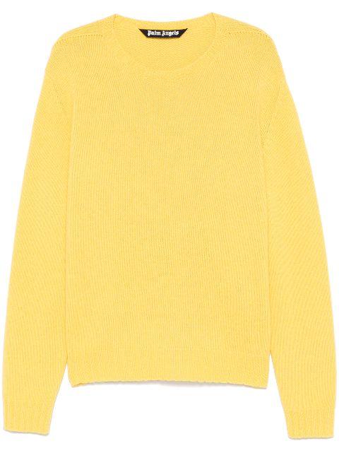 curved logo sweater by PALM ANGELS