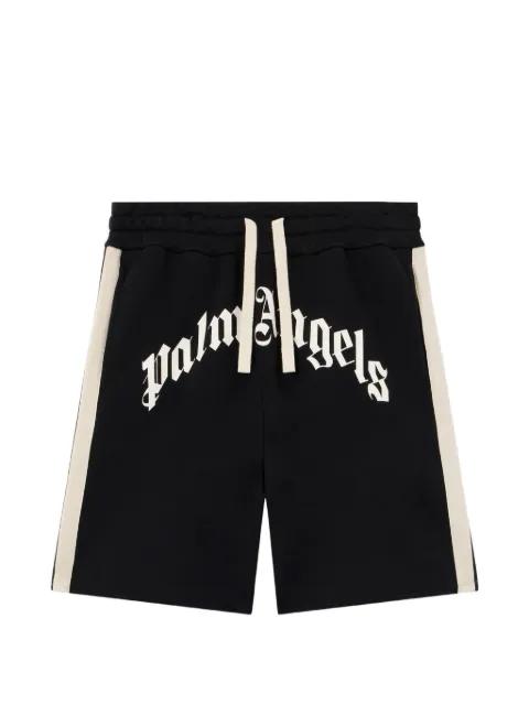 curved logo track shorts by PALM ANGELS