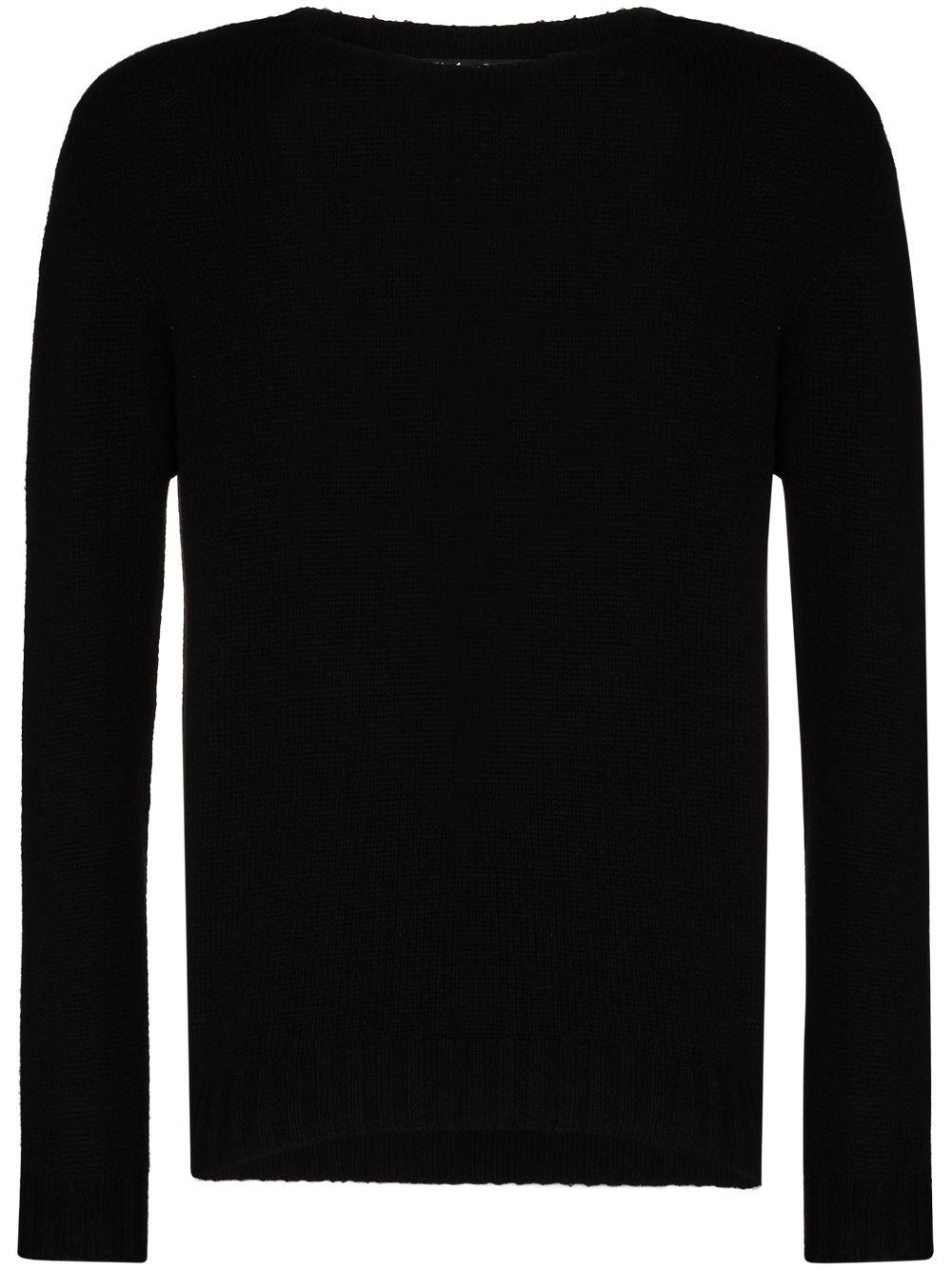 curved-logo wool-blend jumper by PALM ANGELS