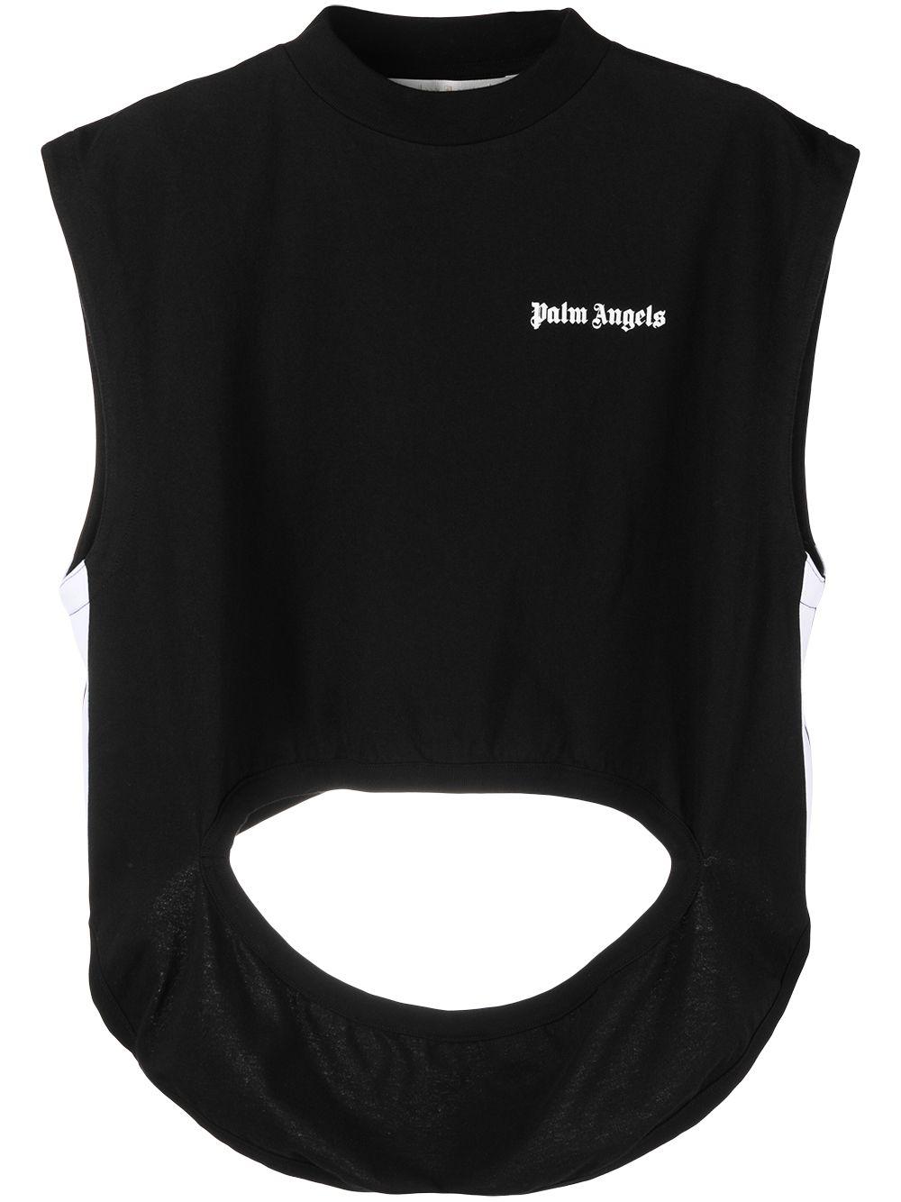 cut-out logo T-shirt by PALM ANGELS