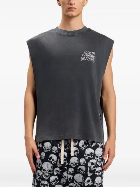 distressed-detail tank top by PALM ANGELS