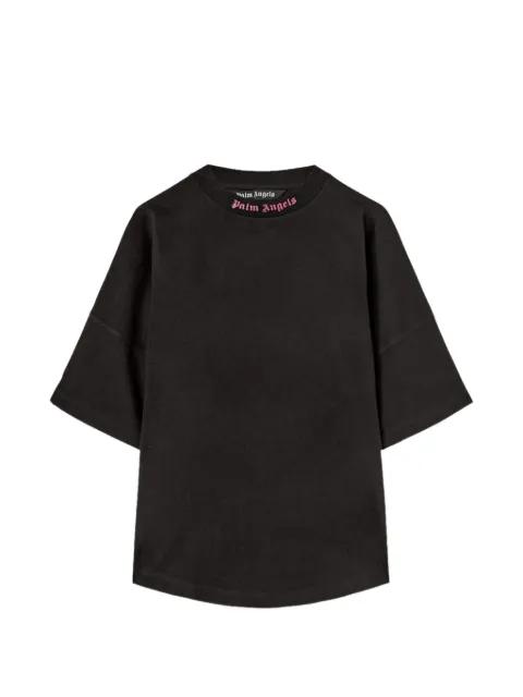doubled-logo over T-shirt by PALM ANGELS