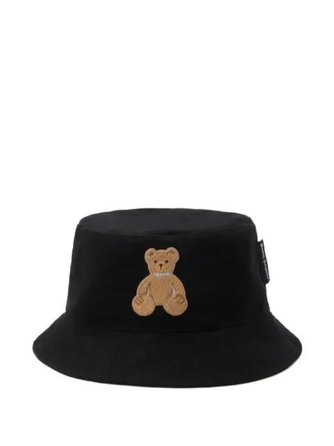 embroidered-bear bucket hat by PALM ANGELS