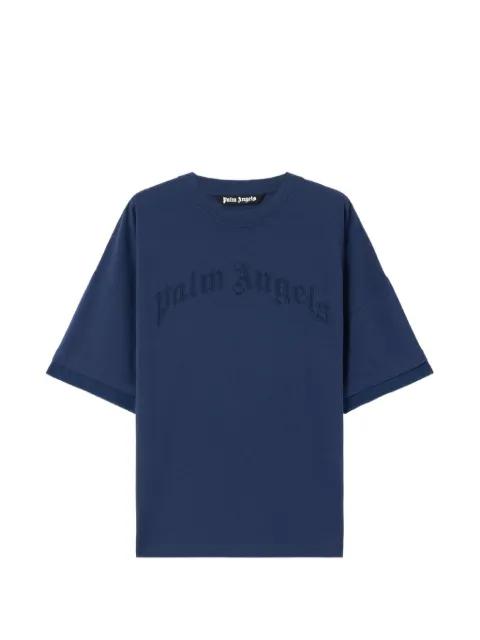 embroidered curved-logo double T-shirt by PALM ANGELS