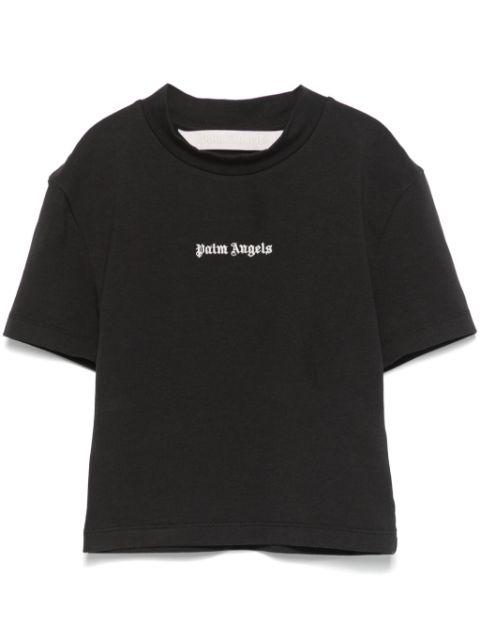 embroidered-logo cropped T-shirt by PALM ANGELS