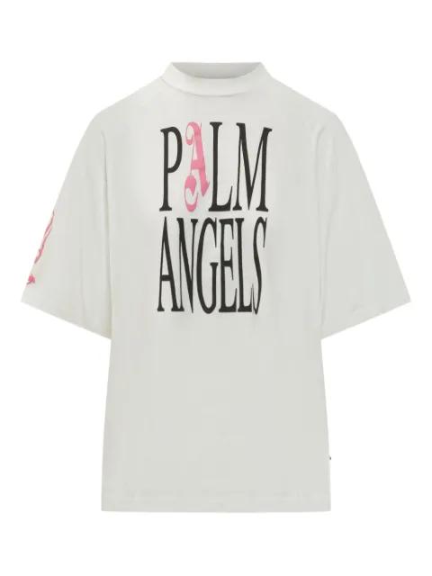 flame-print loose tee by PALM ANGELS