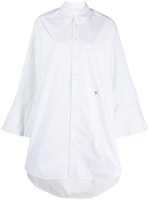 flared-sleeve shirt dress by PALM ANGELS