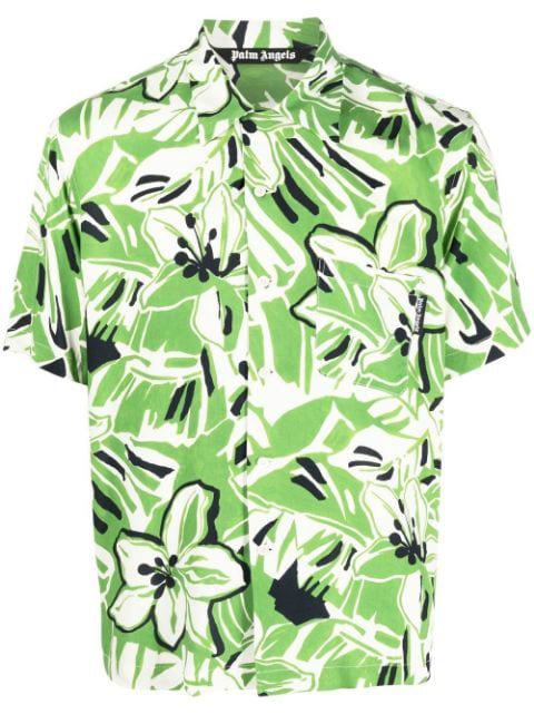 floral-print short-sleeved shirt by PALM ANGELS