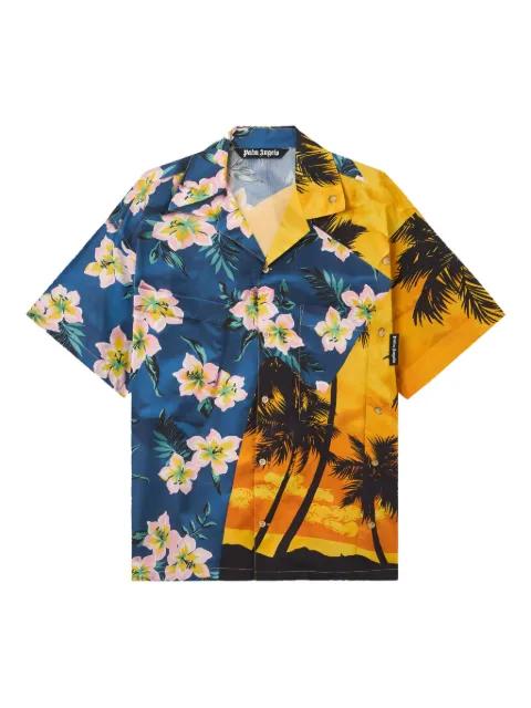 floral sunset short-sleeve shirt by PALM ANGELS