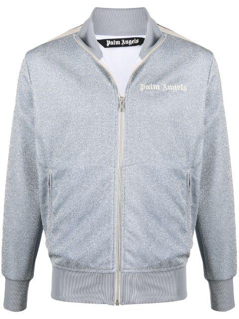 glitter lurex track jacket by PALM ANGELS