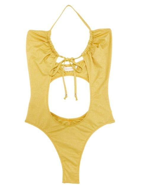 glittered cut-out swimsuit by PALM ANGELS