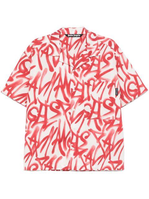 graffiti-print shirt by PALM ANGELS