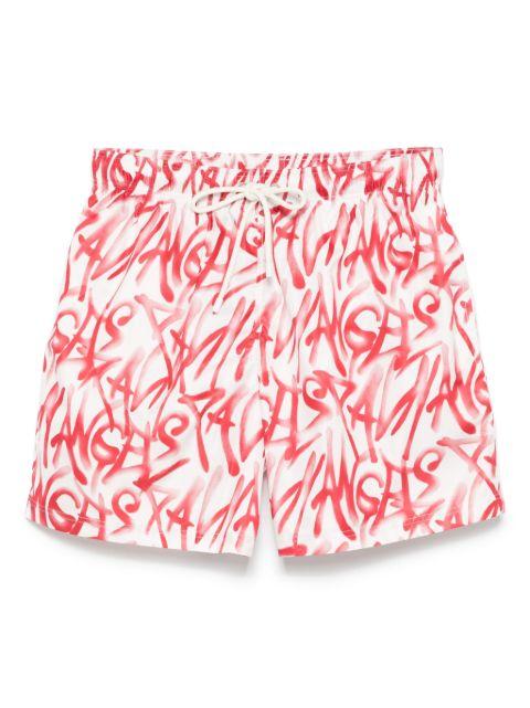 graffiti-print swim shorts by PALM ANGELS
