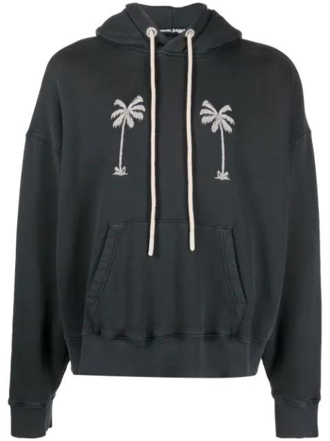 graphic-print cotton hoodie by PALM ANGELS